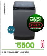 Defy 14Kg Washing Machine DTL160 22-312