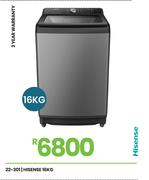Hisense 16Kg Washing Machine 22-301