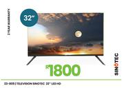Sinotec 32" HD LED Television 23-805