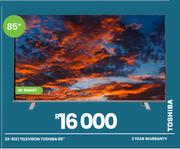 Toshiba 85" 4K Smart Television 23-812