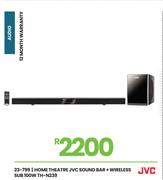 JVC Sound Bar + Wireless Sub 100W Home Theatre TH-N239 23-799