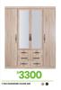 Valerie 4 DR Wardrobe 1-252