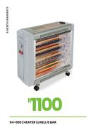 Luxell 6 Bar Heater 54-003