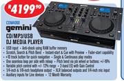 Gemini CD/MP3/USB DJ Media Player CDM4000