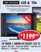 Dixon 19" HD Ready LED TV STY0419