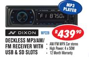 Dixon Deckless MP3/AM/FM Receiver with USB & SD Slots MP228