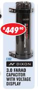 Dixon 3.0 Farad Capacitor With Voltage Display E202