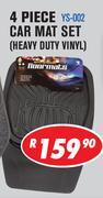 4 Piece Car Mat Set (Heavy Duty Vinyl) YS-002