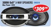 Dixon 300W 6x9" 3-Way Speakers DN69318