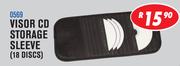 Visor CD Storage Sleeve (18 Discs) 0569