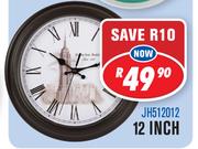 Wall Clocks 12 Inch JH512012