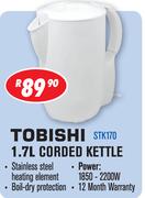 Tobishi Corded Kettle STK170-1.7Ltr
