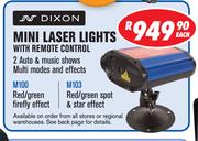 Dixon Mini Laser Lights With Remote Control-Each