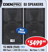 DXN Pro DJ Speakers 15 Inch (pair) PW15