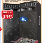 Dixon Dual 18" DJ/Pa Speakers (Pair) SDJ3601