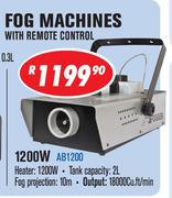 Dixon Fog Machines With Remote Control 1200W AB1200