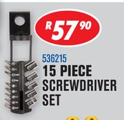 Dixon 15 Piece Screwdriver Set