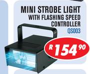 Mini Strobe Light With Flashing Speed Controller QS003