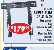LED & LCD TV Flush Wall Brackets Super Slim 22-42 Inch