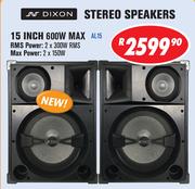 dixon 15 inch speakers