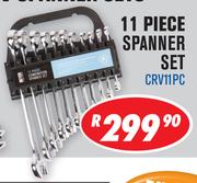 Beyer Hand Tools 11 Piece Combination CRV Spanner Set CRV11PC