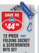 Beyer Hand Tools 12 Piece Folding Sockets & Screwdriver Bits Set VK82