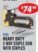 Beyer Hand Tools Heavy Duty 3 Way Staple With Staples