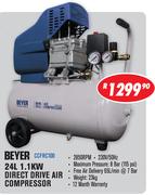 Beyer 24L 1.1Kw Direct Drive Air Compressor CCFRC100