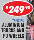 Rippa Skateboard Aluminium Trucks And PU Wheels YX-0214B