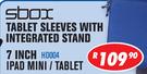 Sbox 7" iPad Mini/Tablet Sleeves with Integrated Stand HD004
