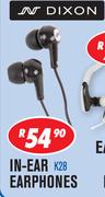 Dixon In-Ear Earphones K28