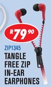 Dixon Tangle Free Zip In-Ear Earphones ZIP1345