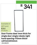 Door Frame Steel 1mm Thick (Right Hand Opening)-813x2032mm