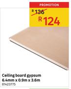 Gypsum Ceiling Board-6.4mm x 0.9m x 3.6m