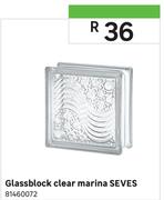 Seves Marina Clear Glassblock