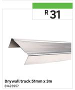 Drywall Track 51mm x 3m