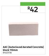 Autoclaved Aerated Concrete Block 110mm