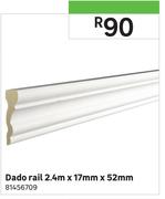 Dado Rail-2.4m x 17mm x 52mm
