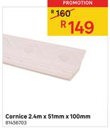 Cornice-2.4m x 51mm x 100mm