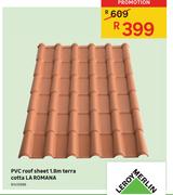 LA ROMANA PVC Roof Sheet 1.8m (Terracotta)