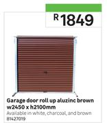 Garage Door Roll Up (Aluzinc Brown) W2450 x H 2100mm