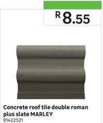 Marley Concrete Roof Tile Double Roman Plus Slate 