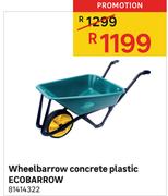 ECOBARROW Wheelbarrow Concrete Plastic 