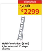 Multi-Form Ladder(5 In 1)4,2m Extended (20 Steps)