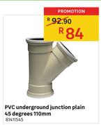 PVC Underground Juction Plain 45 Degrees 110mm