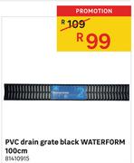 Waterform PVC Drain Grate (Black) 100cm