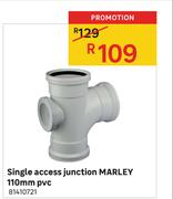 Marley Single Access Junction PVC 110mm