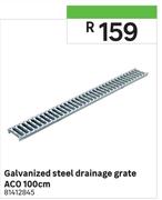 ACO 100cm Galvanized Steel Drainage Grate