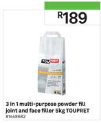 Toupret 5Kg 3 In 1 Multi Purpose Powder Fill Joint & Face Filler