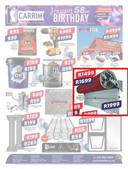 K Carrim Builders Mecca : Happy 58th Birthday (30 September - 10 October 2022), page 1
